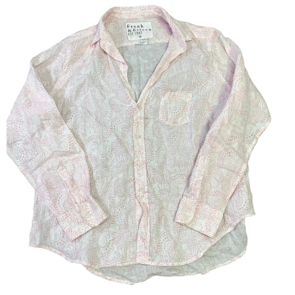 Frank & Eileen Pink Paisley Blouse